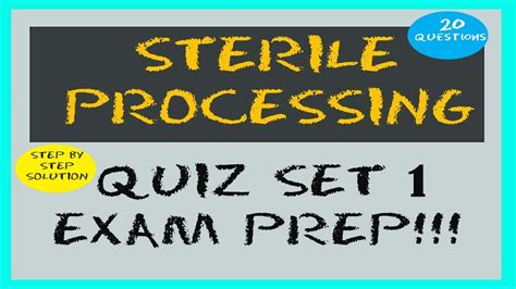 sterile processing sample test